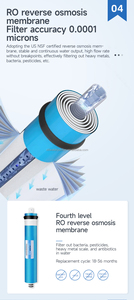 Filtro de sistema de agua de ósmosis inversa pura 5 etapas Repuestos sin agua Instalación en el sitio - Product Image 5