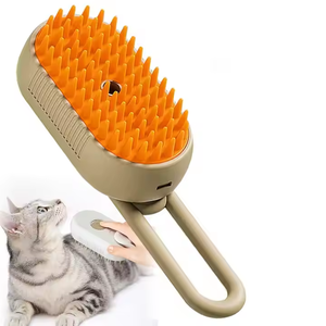 Cepillo Vaporizador Giratorio Multifuncional para Mascotas, Peine Pulverizador para Eliminar Pelo de Mascotas, Cepillo Autolimpiante 3 en 1 - Product Image 1