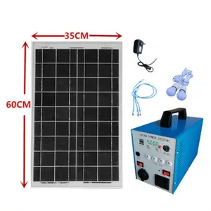Big Capacity 222Wh Portable Solar Power Generator System Kit Home For Fan TV