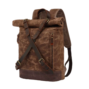 RTS Bulk Mixed Order Men's Vintage Waxed Canvas <b>Rucksack</b> Waterproof <b>Large</b> Package for Outdoor Travel Camping Hiking - Product Image 2