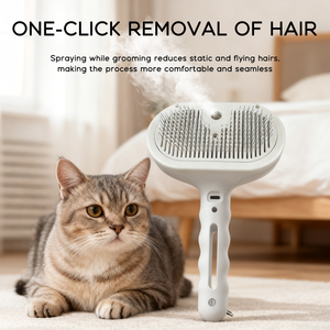 New Luxury Portable Steamy Cat Comb BrushPet <b>Hair</b> Remover Dog <b>Self</b> <b>Cleaning</b> Pet Grooming <b>Brush</b> for Shedding Grooming Product - Product Image 4