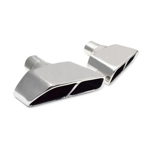 SYPES 304 punte per marmitta di scarico quadrate a quattro uscite in acciaio inossidabile per paraurti M550 modificato 18-20 G30 G38 525 528 <span class=keywords><strong>530</strong></span> - Product Image 1