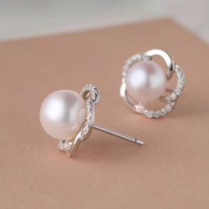 Eleganti Orecchini a Perno con Fiore di Perle per Donne, Accessori Chic per Orecchie da Indossare Quotidianamente, per Lavoro, Appuntamenti, Feste, Regalo - Product Image 2