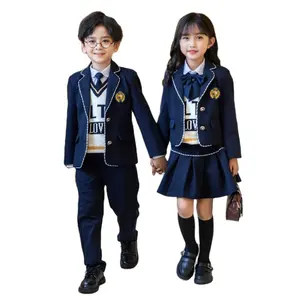 Fashionable High School Uniforms Patterns For Girls And Boys Formal Dark Blue School Uniforms