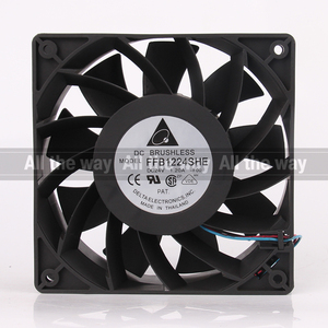 Delta 5V 12V 48V DC 24V 1,20 A AC <span class=keywords><strong>EC</strong></span> 12038 120x120x38MM 12CM Hohe Luftvolumen-Wechselrichter-Druckmaschine FFB1224SHE-F00 Lüfter - Product Image 4