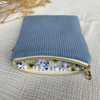 Sarung Buku Beludru Bordir Kustom, Penutup E-reader, Sarung Ber-resleting, Tas Hadiah Pribadi