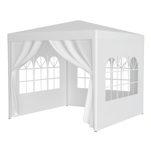 เต็นท์งานเลี้ยงกลางแจ้งขนาด 10x10 ฟุต รุ่น Heavy Duty พร้อมผนัง PVC ถอดออกได้ โครงอะลูมิเนียม - Product Image 1