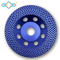 Disque abrasif diamanté brasé sous vide de 125 mm avec support en caoutchouc pour le ponçage et le polissage des murs et sols en béton - Vente en gros