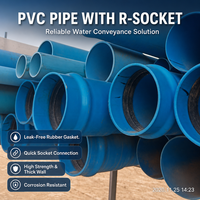 Sprinkleranlage 75mm bis 500mm Grüner Gummiring-Sockel Druckbeständiges Witterungsbeständiges Korrosionsbeständiges PVC-Rohr