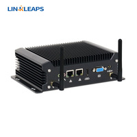 Linkleaps Intel Core Ultra 5 125U Ultra 7 155U mit KI-NPU 4. bis 13. Generation Core I3 I5 I7 Lüfterloser Industrie-Mini-PC Eingebetteter PC