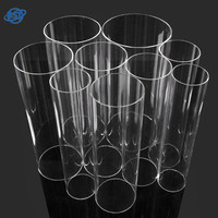 Tuyau rigide en acrylique/PVC/PC transparent de qualité alimentaire pour le traitement de l'eau et l'emballage cosmétique