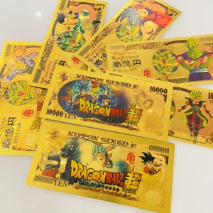 Billetes de Oro de la <span class=keywords><strong>Serie</strong></span> de Anime Japonés Dragon Ball Saiyan de Kindian, Tarjeta Coleccionable de Anime, Moneda Conmemorativa de Anime - Product Image 6