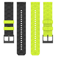 Bracelet de montre en caoutchouc de silicone de qualité texturée de 20mm en matériau respirant pour les bracelets TIMEX T49905 T49953 et CASIO Correa