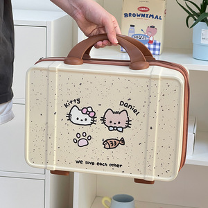 Borsa per il trucco originale carina per gattino borsa per il trucco portatile di grande capacità con <span class=keywords><strong>cerniera</strong></span> chiusa per PC da viaggio - Product Image 1