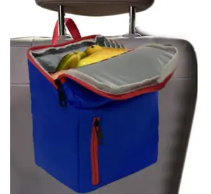 Wholesale Factory Price Blue Car Seat Back Ice Bag Insulation Cooler Storage Hanging Bags Car Trunk Organizer Cooler Bag