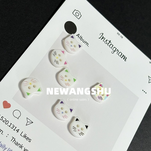<span class=keywords><strong>Boutons</strong></span> ERKOUMI à motif de chaton mignon, <span class=keywords><strong>boutons</strong></span> colorés personnalisés <span class=keywords><strong>pour</strong></span> vêtements décontractés <span class=keywords><strong>pour</strong></span> enfants, accessoires de dressing quotidiens <span class=keywords><strong>pour</strong></span> bébés - Product Image 4