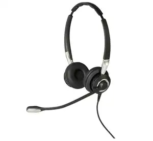 Jabra Biz 2400 II Duo单声道USB QD UC MS BT有线耳机，带噪声消除麦克风，用于呼叫中心软电话