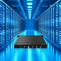 Firewall de Aluminio para Rack 1U con Puertos 10GbE, Mini Servidor de 16GB DDR4 para Seguridad de Red VPN en la Nube