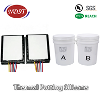 Service de personnalisation NDST : Adhésif de scellement en silicone bicomposant liquide pour la protection des composants électroniques sensibles