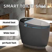 Siège de toilette en céramique intelligent allongé à commande automatique, siège chauffant, chasse d'eau super tourbillonnante poreuse incluse - Offre Spéciale