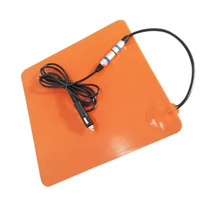 300x300mm 350x350mm 12V sacchetto di consegna cibo Silicone riscaldatore elettrico Pad riscaldante per la borsa della Pizza