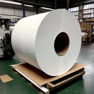 Halb glänzendes/beschichtetes mattes/gegossenes beschichtetes Papier Thermotransfer-Jumbo-Rollen Selbst klebende Aufkleber etikett Halbglanz-Papier-Jumbo-Rollen