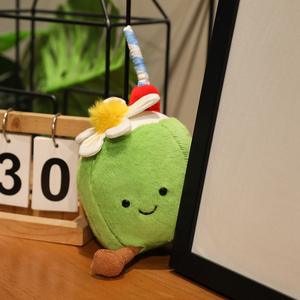 HECION Schattige Kokospalm Pluche Decoratie, Lemon Soda Zomerthema, Hainan Cultureel Pluche Speelgoed Cadeau, Schattig Sleutelhanger - Product Image 6