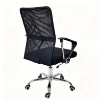 Chaise de bureau en maille pivotante à hauteur réglable pour personnel, base chromée, vente en gros d'usine, Sillas De Oficina