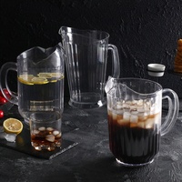 Carafe de cuisine transparente Goodman Modern Foodservice, pichet à jus, pichet à bière, en plastique PC écologique, 1,4 L