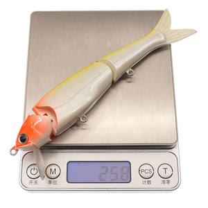 3 Play <span class=keywords><strong>Hunter</strong></span> 150mm Leurre de pêche rigide avec queue souple-Jerkbait multi-articulé pour bar brochet maskinongé - Product Image 4