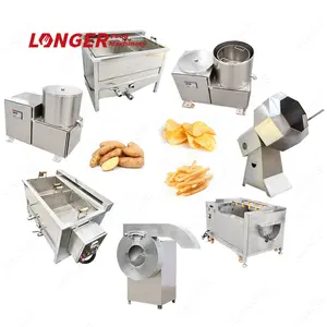 Precio de fábrica de patatas fritas congeladas de patatas fritas dedo para freír patatas línea de producción pequeñas patatas fritas que hace la máquina para la venta