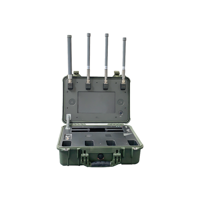 Portable Drone Detector 30MHz to 6GHz Bands 5km Radius Simultaneous Detections 30+ Drones 360° Full Airspace