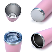 Vente chaude Refroidisseur Tasse 20oz Tumbler Tasse En Acier Inoxydable Fiole À Vide Thermos 20 Onces Original Gobelet Bouteille D'eau Tasse De Voyage