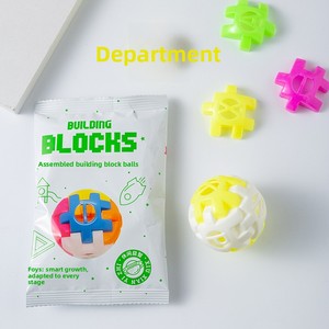Mini <span class=keywords><strong>cube</strong></span> magique intelligent en plastique à assembler, jouet éducatif de construction empilable DIY 2x2x4, développement du QI nostalgique pour garçons de 14 ans - Product Image 4