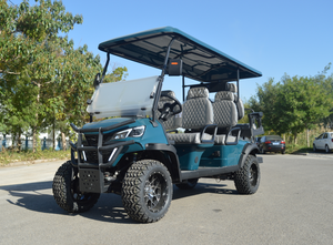 Voiture de golf électrique haute performance 6 places homologuée pour la route rose pour les parcs pittoresques Prise en charge de diverses personnalisations - Product Image 2