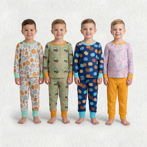 Ensembles de pyjamas familiaux pour bébés filles, chemises à carreaux à manches longues et pantalons de Noël - Product Image 6