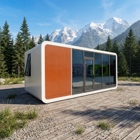 Module de bureau de jardin moderne, Cabine Apple, Maison capsule, Module de travail préfabriqué, Bureau WFH pour jardin, Isolé, Étanche, Prix usine