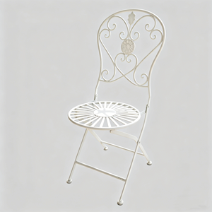 <span class=keywords><strong>Set</strong></span> di <span class=keywords><strong>Tavolo</strong></span> e <span class=keywords><strong>Sedie</strong></span> Pieghevoli in Ferro Stile Retrò Francese per Esterni, Balcone, <span class=keywords><strong>Giardino</strong></span>, Caffè, Matrimoni e Banchetti - Product Image 1