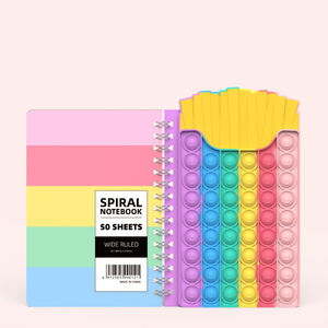 Cartoon Shaped Pops up Notebooks Pops Bubbles Notebook Push It Stress Relief Fidgets Sensory <b>Note</b> <b>Book</b> - Product Image 4