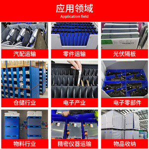 Plastic pallet box, <b>logistics</b> turnover, folding partition, material box, <b>packaging</b> box, honeycomb panel, top and bottom cover - Product Image 3