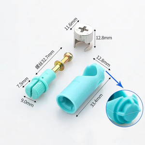 Cierre de Tuerca 3 en 1 para Muebles Empotrados, Fijaciones Excéntricas de Plástico que se Conectan en una Sola Unidad - Product Image 3