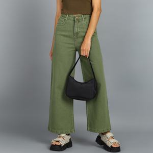 Pantalons en jean personnalisés avec logo, nouveaux designs d'été, pantalons amples et décontractés pour femmes, pantalons droits amincissants - Product Image 1