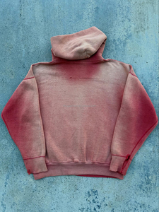 Custom Distressed <b>Hoodie</b> High Quality Thick Blank Oversized Fleece <b>Hoodie</b> <b>Plain</b> 100%cotton Faded <b>Hoodie</b> For Men - Product Image 2