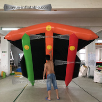 Bateau gonflable personnalisé en forme de poisson volant, en PVC durable, tractable, pour sports nautiques, type banane, pour 6 personnes
