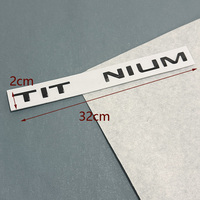 Autocollants de carrosserie de voiture en ABS, emblème de luxe pour Edge Titanium avec protection, haute qualité, installation facile