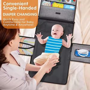 Tas Popok Bayi Teknologi Canggih Harga Terjangkau, Set Organizer Kantong, Alas Ganti Popok Portabel, Tas Popok Ibu Kecil Harga Pabrik - Product Image 4