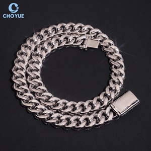 Collar para Hombre de 16mm con 3 Filas de Moissanita, Cadena Cubana, Chapado en Rodio, Plata Sólida 925, Joyería Hiphop Iced Out - Product Image 6