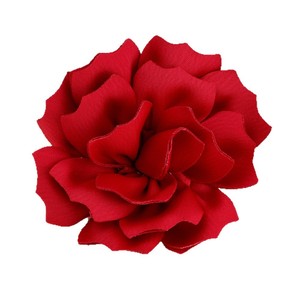Double Layered Satin Rose Flower 6Cm Handmade DIY Hair Accessory Wedding Corsage Headpiece <b>Shoe</b> Hat Jewelry <b>Decor</b> - Product Image 5