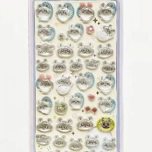 Autocollants en gel Gikawa 3D moulés, dessin animé souris volante <span class=keywords><strong>Momo</strong></span> Coffee - Colle pour membres du groupe - Autocollants décoratifs pour femmes - Product Image 2