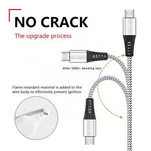 <span class=keywords><strong>Cargador</strong></span> de coche rápido con cable micro USB fijo Android hembra micro cable de datos USB OTG más barato cable micro USB 1,2 m - Product Image 2